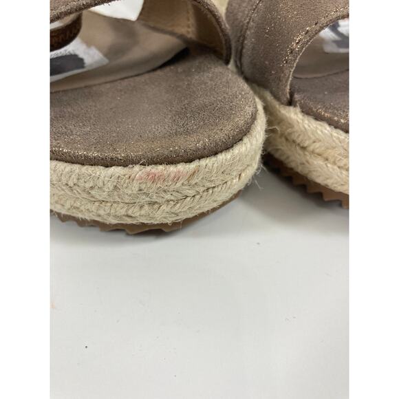 Eileen Fisher Wanda Strappy Leather Wedge Size 7 - Picture 3 of 6